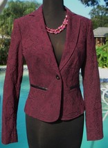 Cache Textured Lined Suit Jacket Top New 0/2/6/8/10/12 XS/S/M/L Stretch $188 NWT - $75.20