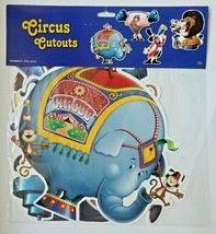 2008 Beistle Circus Cutouts 4-14&quot; Set Of 4 New In Packaging - $16.99