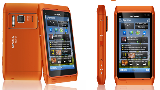 nokia n8 orange cell phone 12mp hd camera smartphone ...