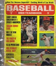 ORIGINAL Vintage 1968 Baseball Yearbook Magazine Bob Gibson Lou Brock Yaz image 1