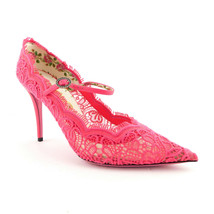 New Gucci Size 9 Virginia Pink Lace Mary Jane Crystal Heels Pumps Shoes 40 Eur - $579.00