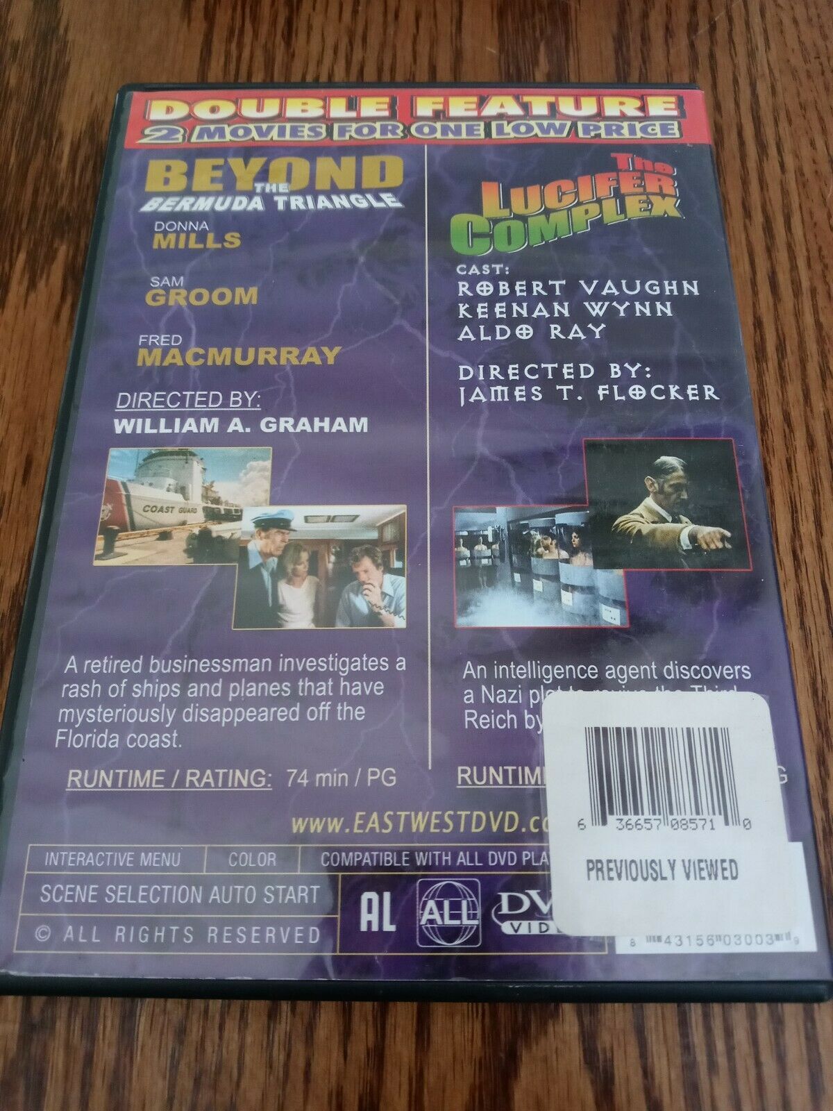 Lucifer Complex Beyond The Bermuda Triangle DVD Horror Sci-Fi DVD Rare ...
