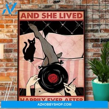 Vinyl Girl And She Lived Happily Ever After Canvas And Poster - $49.99