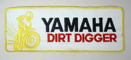 large back patch.  YAMAHA DIRT DIGGER.    vintage motorcycle jacket patch - $12.50