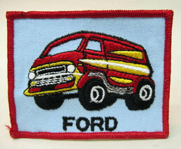 FORD CUSTOM VAN .  vintage jacket patch.  mint - $10.00