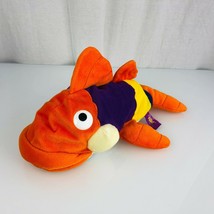 The Fish Philosophy Pete Perch Stuffed Plush Hand Puppet Orange Purple F... - $34.64