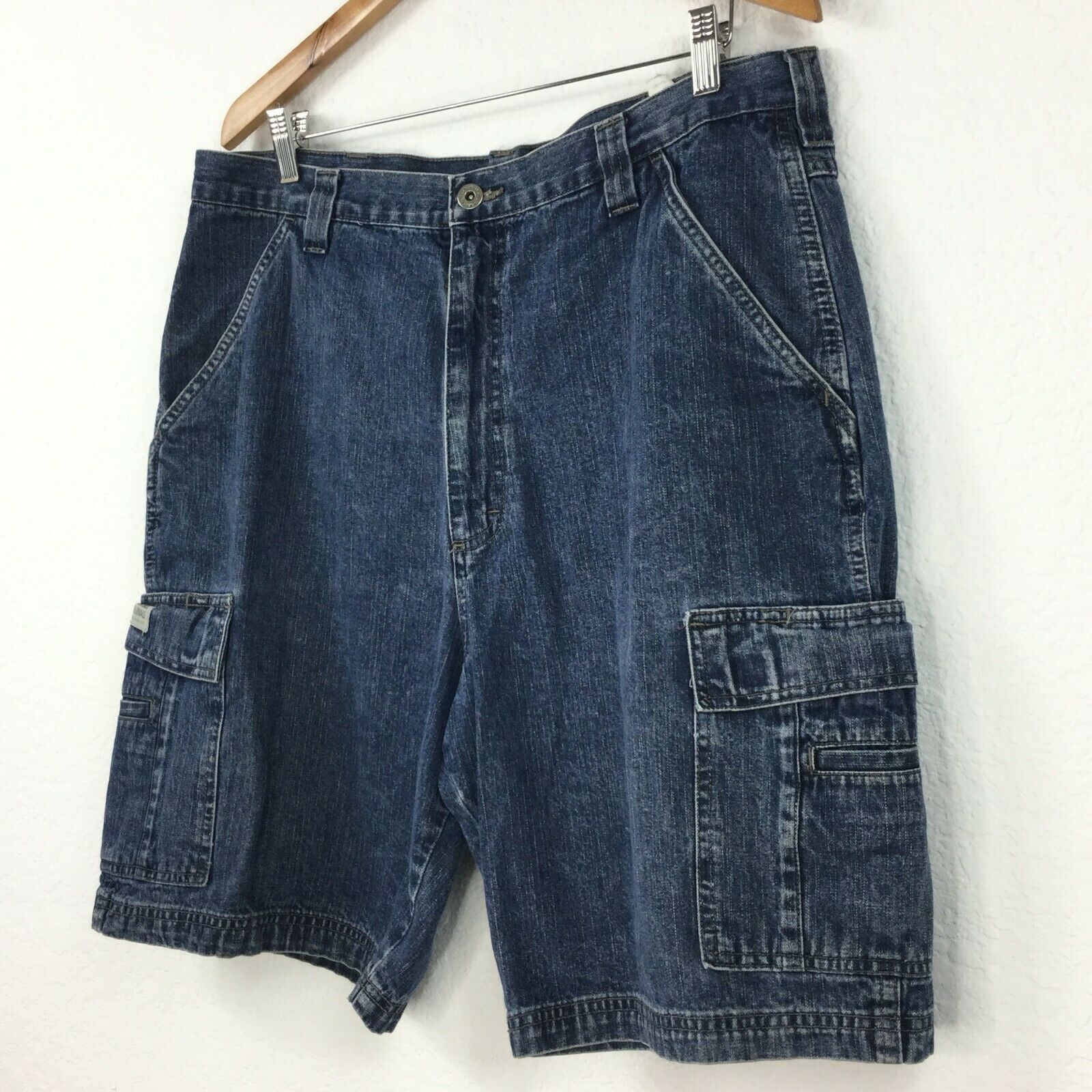 Wrangler Hero Original 1947 Men Size 36 Denim Blue Shorts - Shorts