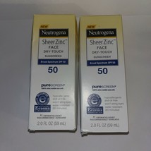 2 Neutrogena Sheer Zinc Face Dry-Touch Sunscreen SPF 50 EXP 12/2021 - $13.41