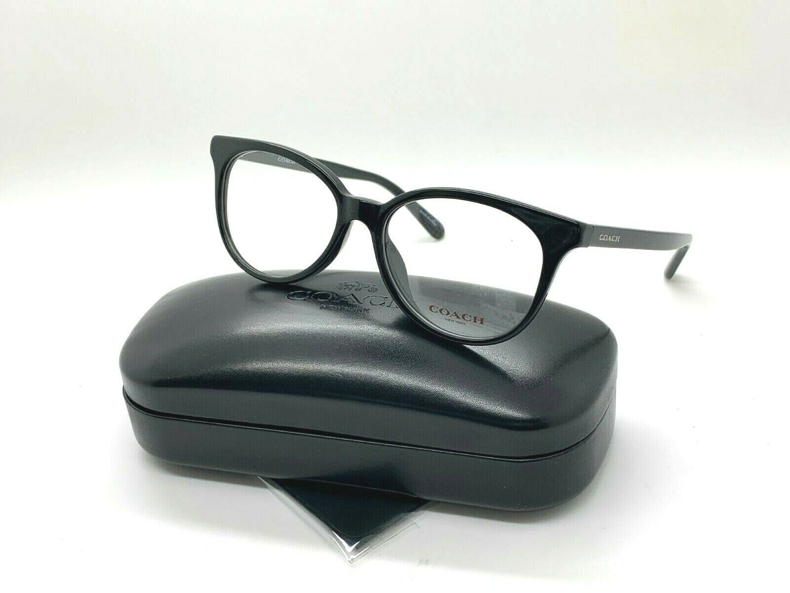 New Authentic Coach HC 6138U 5002 BLACK Eyeglasses 52-16-140MM /CASE