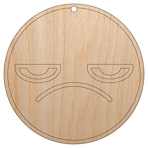 Sniggle Sloth Kawaii Cute Grumpy Meh Face Unfinished Craft Wood Holiday Christma