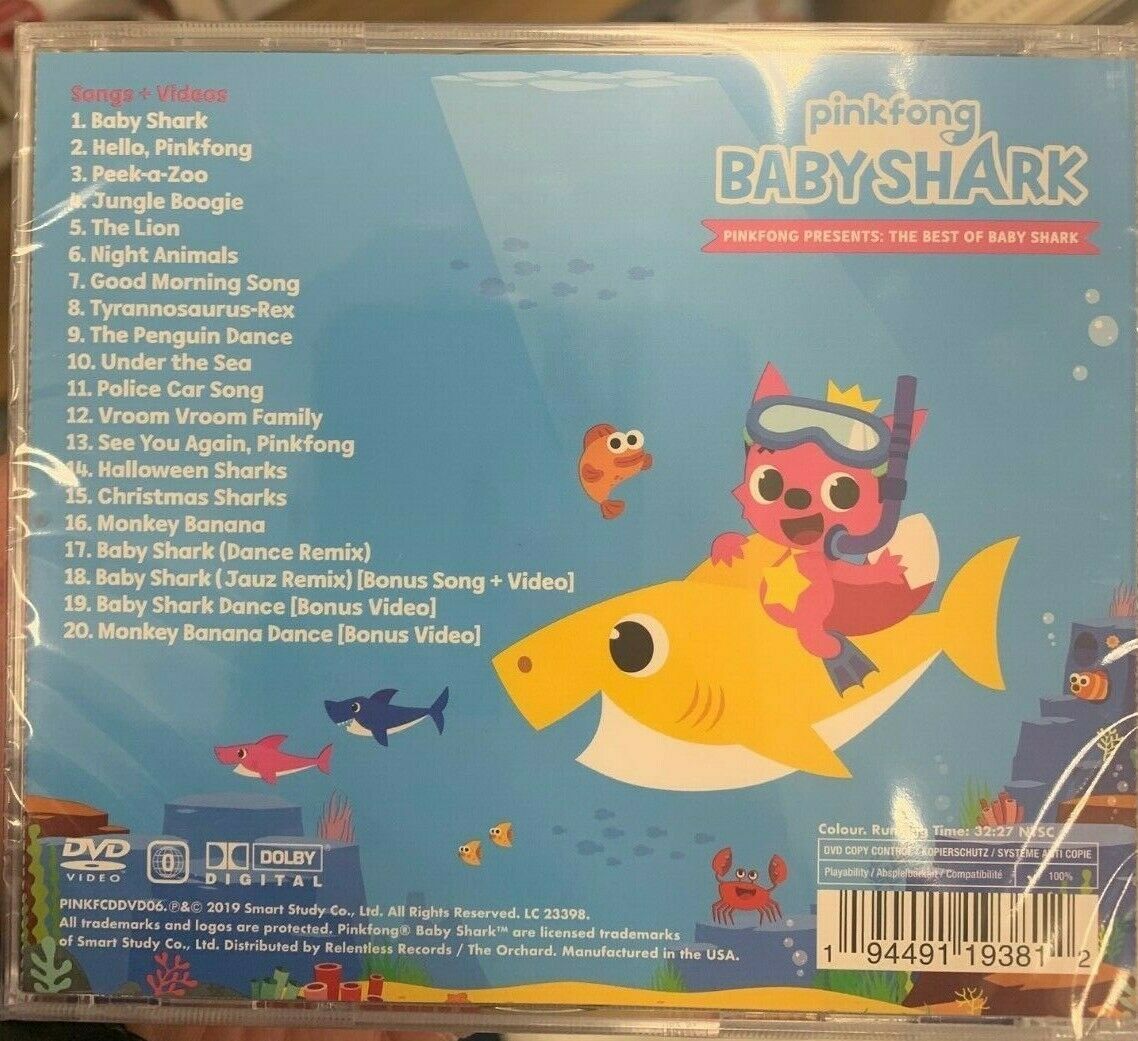 Baby Shark The best of Baby Shark 2019 CD & DVD - CDs