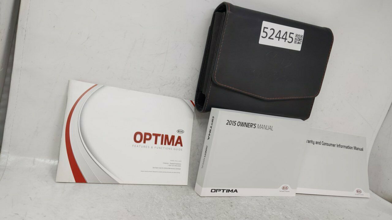 2015 Kia Optima Owners Manual 52445 - Owner & Operator Manuals