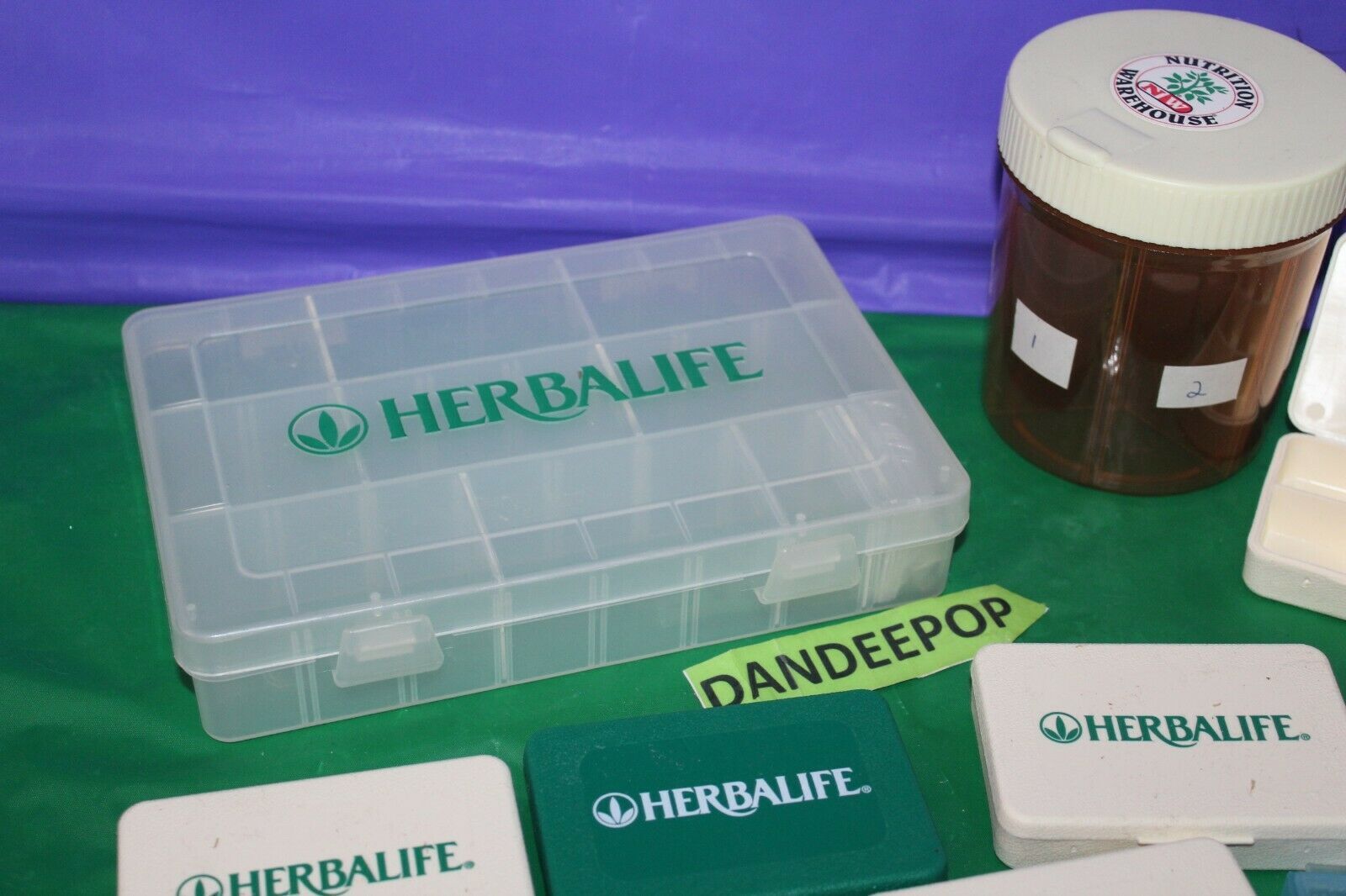 11 Empty Vitamin Supplement Medication Pill Storage Container Holders