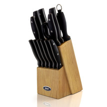 MEGA-69529.14 Oster Granger 14 Piece Stainless Steel Cutlery Set with Black H... - $67.82