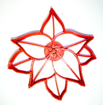 Poinsettia Plant Christmas Star Flower Cookie Cutter Made in USA PR2229 - $3.99