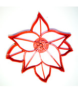 Poinsettia Plant Christmas Star Flower Cookie Cutter Made in USA PR2229 - $3.99