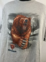 Vintage Chicago Bears T Shirt NFL Football Men’s 3XL 90s Logo Tee Gray C... - $34.99