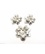 Signed Sarah Coventry Silvery Maple Brooch Ears Silver 1960 Vintage Book... - $36.17