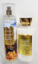 WRAPPED IN SUNSHINE Bath &amp; Body Works Fine Fragrance Mist Body Lotion 8o... - $22.66