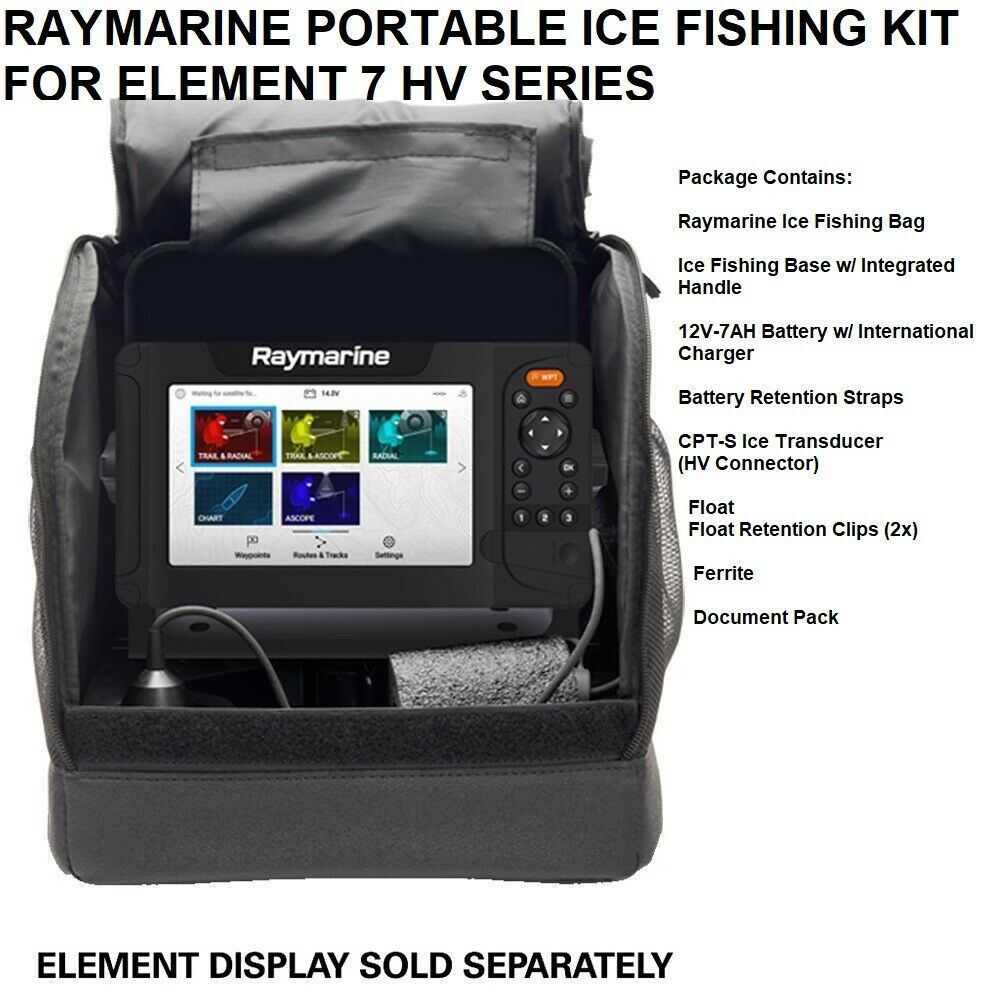 Primary image for RAYMARINE PORTABLE ICE FISHING KIT FOR ELEMENT 7 HV SERIES - UNIT NOT INCLUDED