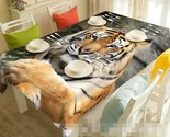 3D Tiger Zoo 6 Tablecloth Table Cover Cloth Birthday Party Event AJ WALLPAPER AU
