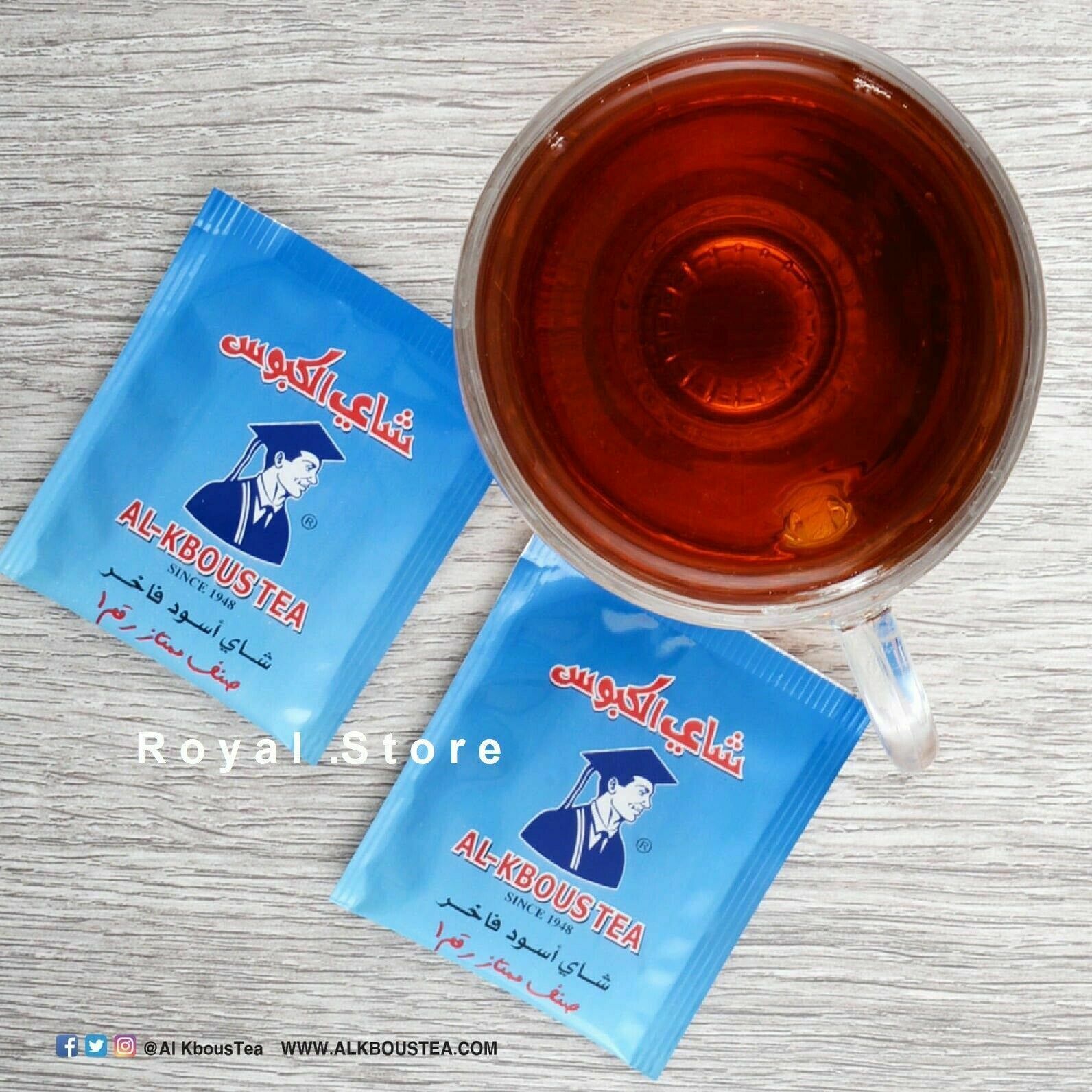 Original ALKBOUS 100 tasty Tea Bags Arabic Black Tea شاي الكبوس Free... Tea