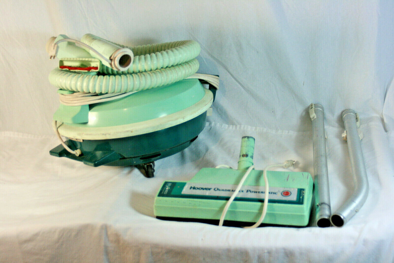 Vintage Hoover Celebrity Qs Vaccum Green S3193 W Quadraflex Powermatic