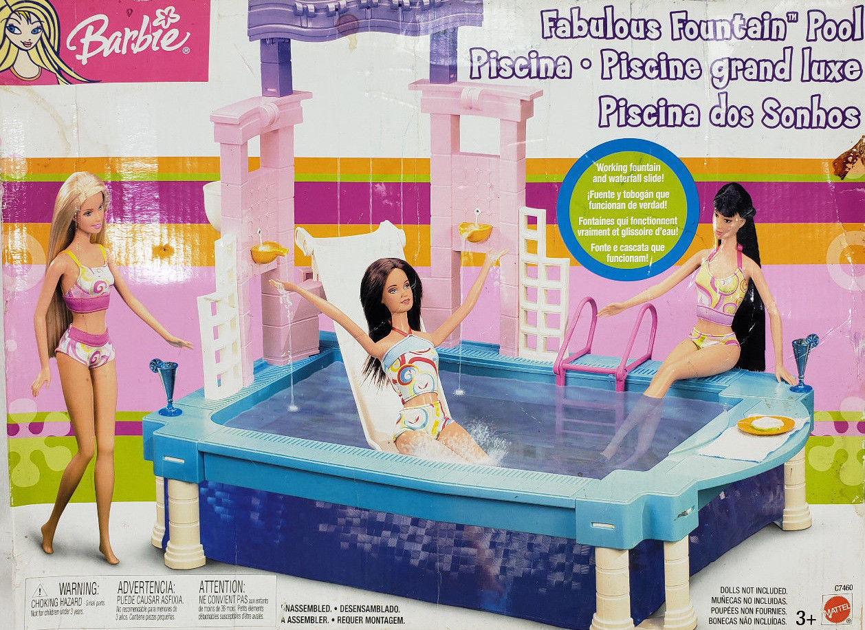 barbie fabulous fountain pool
