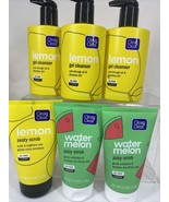 (6) CLEAN &amp; CLEAR Lemon Gel Cleanser Vitamin C Oil Free 7.5oz &amp; Watermel... - $27.54