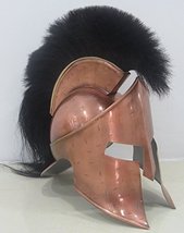 NauticalMart Medieval 300 Sparten Helmet With Black Plume Armor Wearable Costume