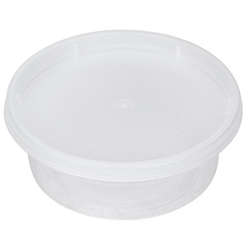 Set of 248 oz. Plastic Soup/Deli Food Containers with Lids by A World