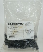 Legend 461211 Plastic Pex Tee 3/4 Inch Twice by 1/2 Inch Bag of 25 image 1