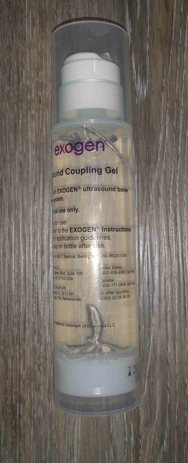 Exogen Ultrasound Bone Healing System Coupling Gel 200 ml bottle or