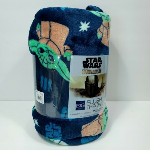 Star Wars Grogu Baby Yoda Mandalorian Oversized Plush Throw 5ft x 6ft Big One