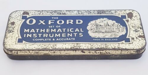 VINTAGE THE OXFORD SET OF MATHEMATICAL INSTRUMENTS CASE ONLY - Other