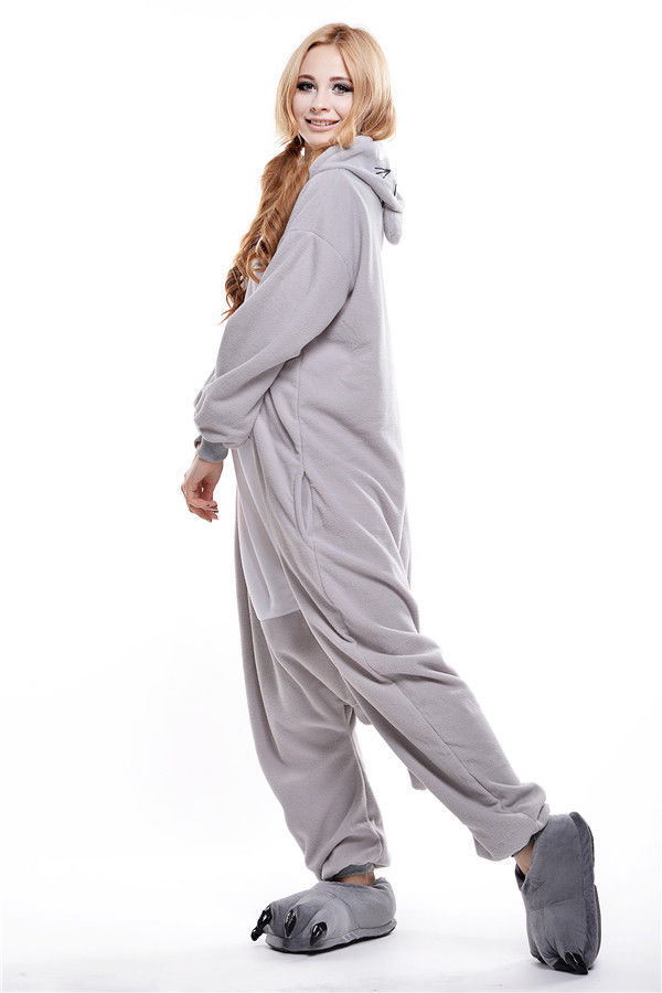 Unisex Adult Pajamas Cosplay Costume Animal one piece sleepwear Suit ...