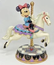 Disney Parks 2022 Jim Shore 50th Anniversary Minnie Carousel Horse Figur... - $114.95