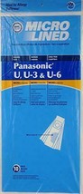 20 Panasonic Type U, U3, U6 DVC Micro-Lined Made Vacuum Bags, 20 Pack. - $18.79