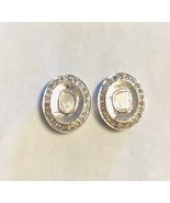 Aneri Sterling Silver Polki and Diamond Stud Earrings - $199.00