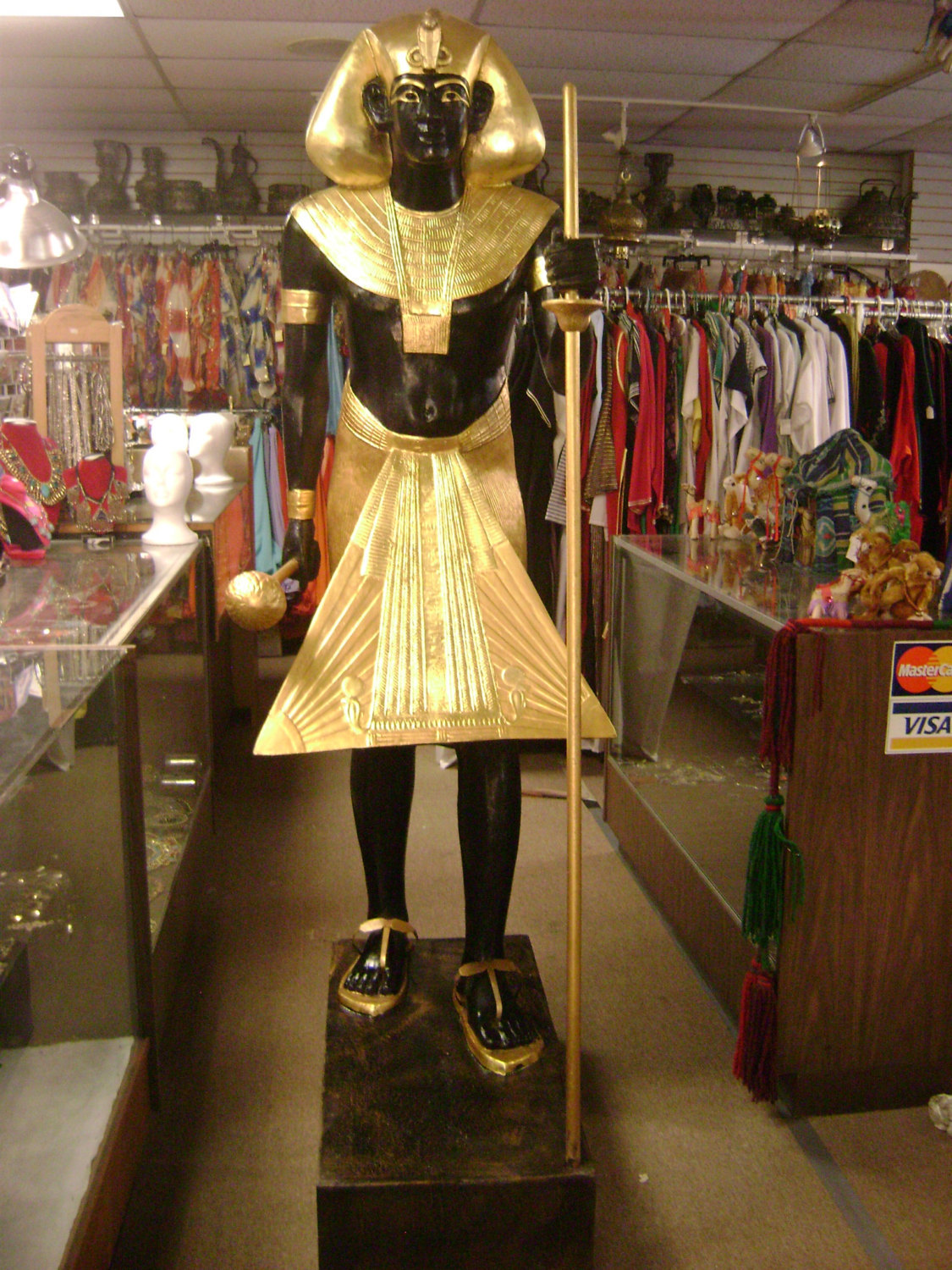 Large Life Size Egyptian Guardian KING TUT Headdress Made In Egypt 
