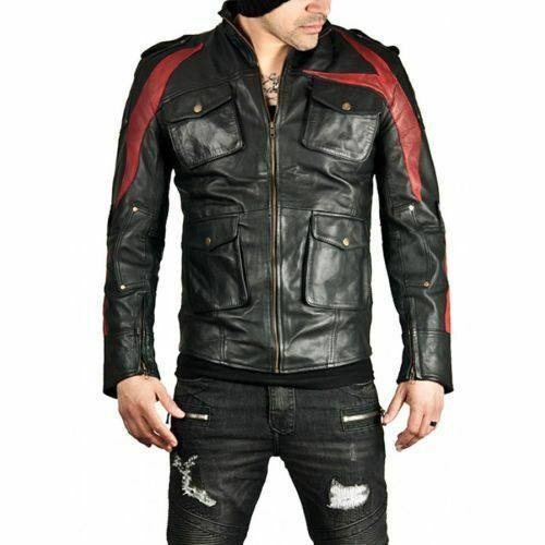 Prototype 2 James Heller Alex Mercer Black Leather Jacket Costume
