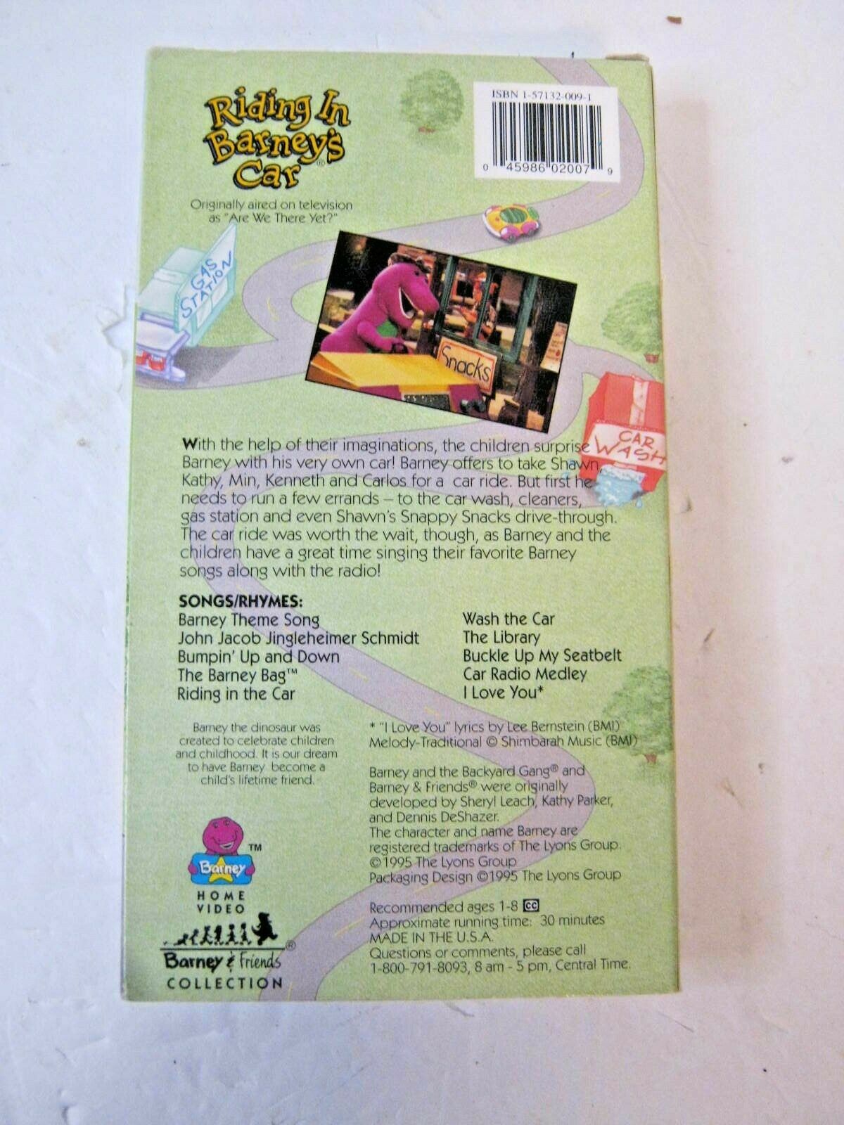 Barney & Friends Collection - Riding in Barneys Car (VHS, 1995) Sing ...