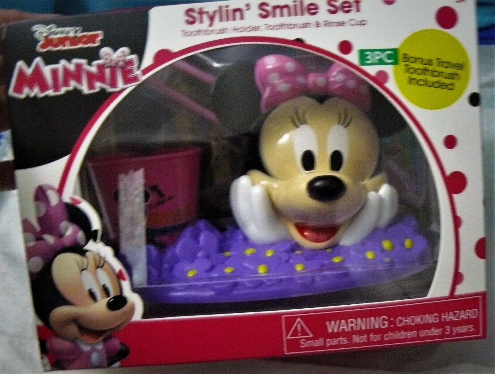 Disney MINNIE MOUSE Stylin' Smile TOOTHBRUSH SET Christmas Candy ...