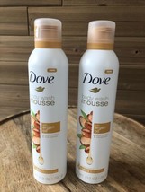 2 New Dove Body Wash Mousse With Argan Oil Concentrated Formula 10.3 oz ... - $26.14