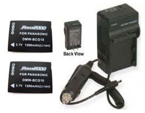 2x TWO Batteries + Charger for Panasonic DMW-BCG10PP DMWBCG10PP - $35.99