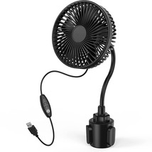 Car Fan, Usb Powered 6&quot; Electric Car Cooling Fan, 3 Speeds Strong Airflo... - $46.55
