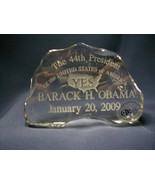 lIMITED EDITION OBAMA crystal paperweight - $24.00