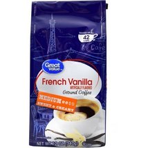 Great Value French Vanilla Medium Roasted Ground Coffee, 12 oz (Pack of 1) - $12.73