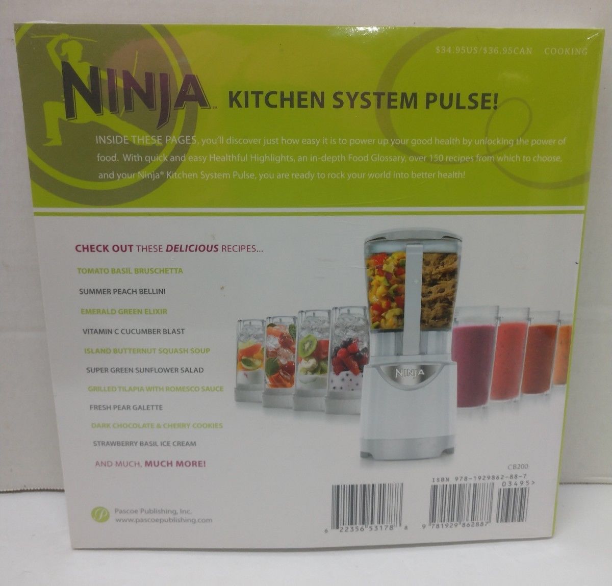 Ninja Kitchen System Pulse 150+ Recipe Book Soft Cover Smoothie Drinks