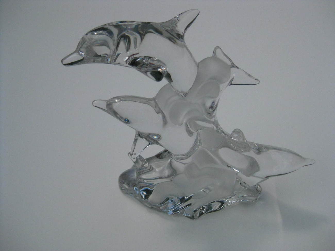 Lenox Dolphin Figurine "THREE DOLPHINS" CRYSTAL Animals